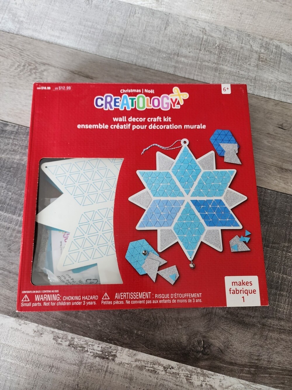 New Creatology Christmas DIY Snowflake Wall Decor Craft Kit Kids Craft NEW